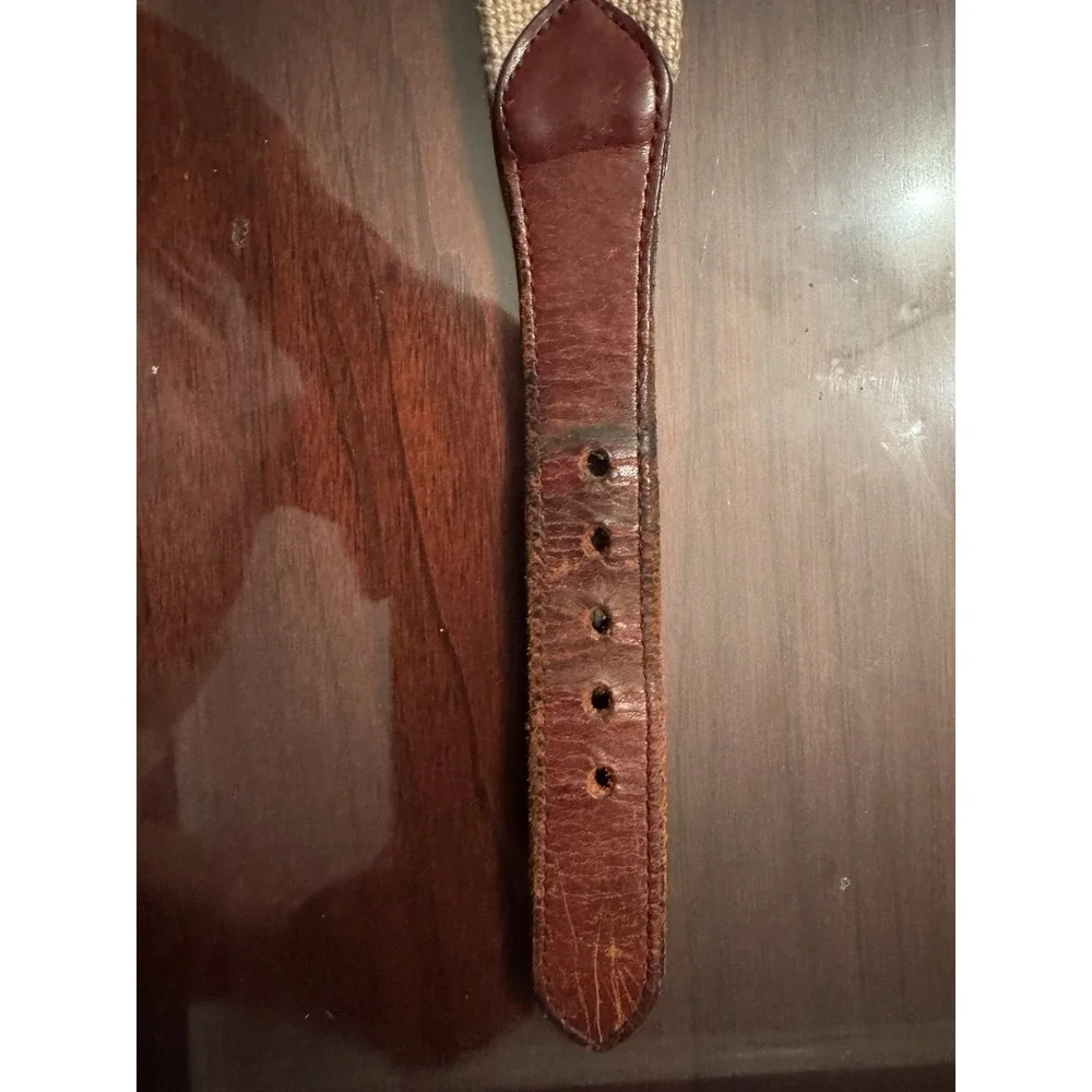 Vintage Handmade Needlepoint Belt 42